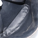 CELINE Macadam Canvas Tote Bag PVC Leather Black Gold Auth ep11721-17