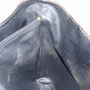 CELINE Macadam Canvas Tote Bag PVC Leather Black Gold Auth ep11721-19