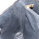 CELINE Macadam Canvas Tote Bag PVC Leather Black Gold Auth ep11721-19