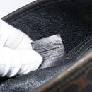 CELINE Macadam Canvas Tote Bag PVC Leather Black Gold Auth ep11721-23