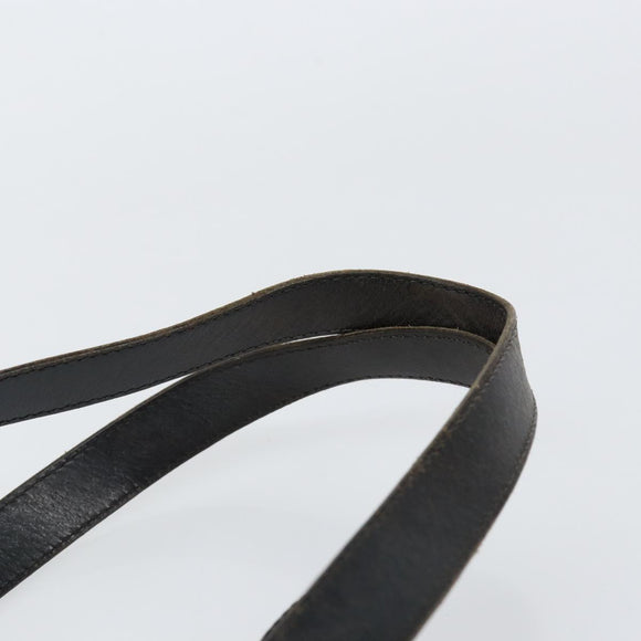 CELINE Macadam Canvas Tote Bag PVC Leather Black Gold Auth ep11721