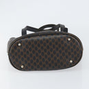 CELINE Macadam Canvas Tote Bag PVC Leather Black Gold Auth ep11721-9