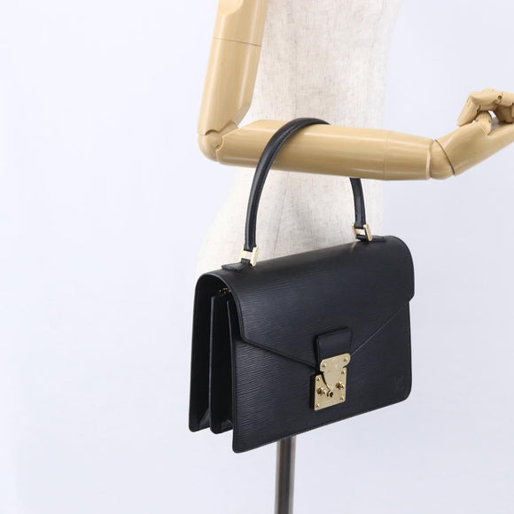 LOUIS VUITTON Epi Concorde Hand Bag Black M52132 LV Auth ep11722