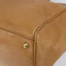 GUCCI Interlocking Hand Bag Leather Brown Gold 121551 Auth ep11723-9