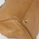 GUCCI Interlocking Hand Bag Leather Brown Gold 121551 Auth ep11723-14