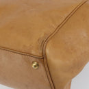GUCCI Interlocking Hand Bag Leather Brown Gold 121551 Auth ep11723-15