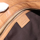 GUCCI Interlocking Hand Bag Leather Brown Gold 121551 Auth ep11723-17