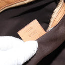 GUCCI Interlocking Hand Bag Leather Brown Gold 121551 Auth ep11723-12