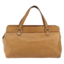 GUCCI Interlocking Hand Bag Leather Brown Gold 121551 Auth ep11723 - 0