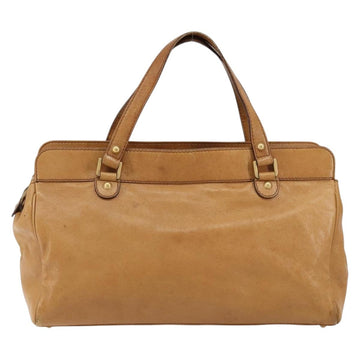 GUCCI Interlocking Hand Bag Leather Brown Gold 121551 Auth ep11723 - 0