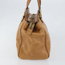 GUCCI Interlocking Hand Bag Leather Brown Gold 121551 Auth ep11723-3