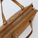 GUCCI Interlocking Hand Bag Leather Brown Gold 121551 Auth ep11723-6