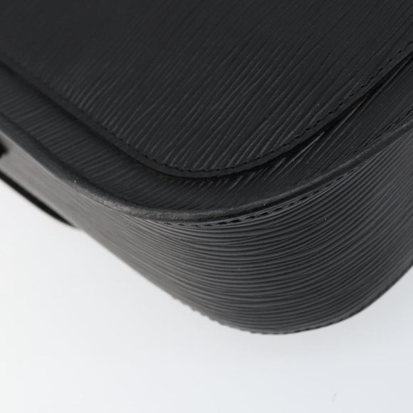 LOUIS VUITTON Epi Saint Cloud GM Shoulder Bag Black Noir M52192 LV Auth ep11725