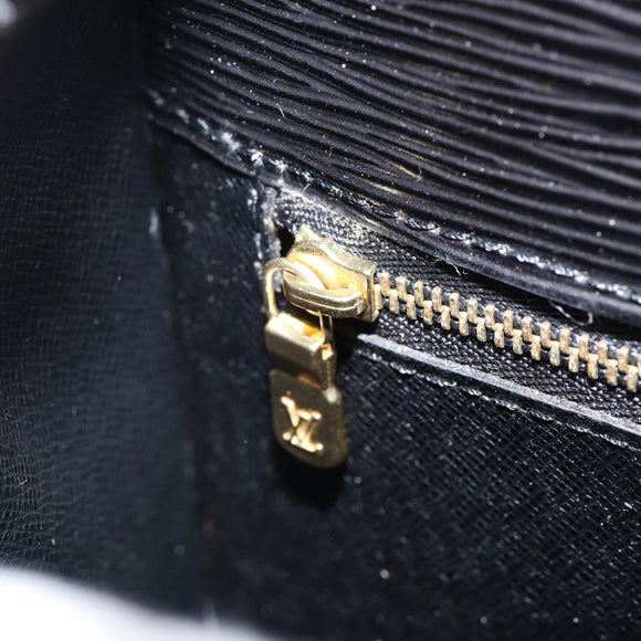 LOUIS VUITTON Epi Saint Cloud GM Shoulder Bag Black Noir M52192 LV Auth ep11725