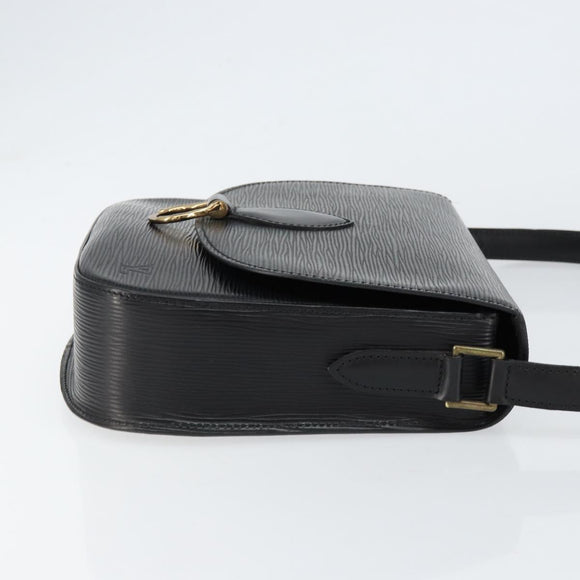 LOUIS VUITTON Epi Saint Cloud GM Shoulder Bag Black Noir M52192 LV Auth ep11725