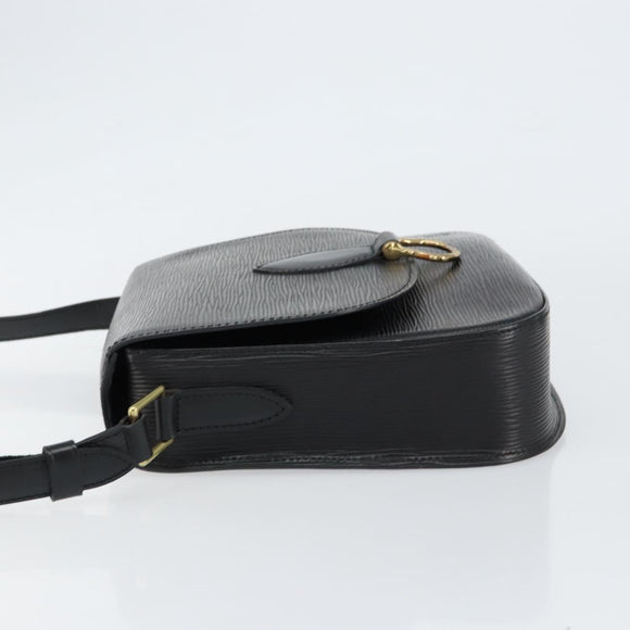 LOUIS VUITTON Epi Saint Cloud GM Shoulder Bag Black Noir M52192 LV Auth ep11725