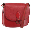 LOUIS VUITTON Epi Saint Cloud GM Shoulder Bag Red M52197 LV Auth ep11726-1