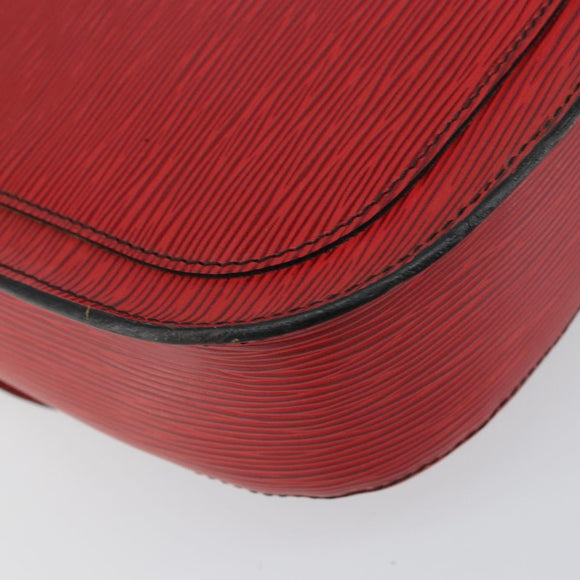 LOUIS VUITTON Epi Saint Cloud GM Shoulder Bag Red M52197 LV Auth ep11726
