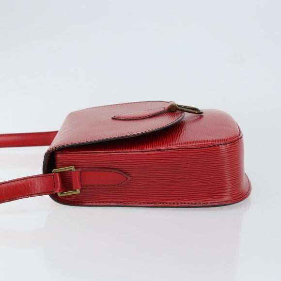 LOUIS VUITTON Epi Saint Cloud GM Shoulder Bag Red M52197 LV Auth ep11726