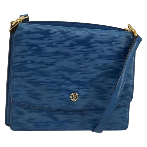 LOUIS VUITTON Epi Grenel Shoulder Bag Blue M52362 LV Auth ep11728