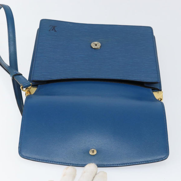 LOUIS VUITTON Epi Grenel Shoulder Bag Blue M52362 LV Auth ep11728