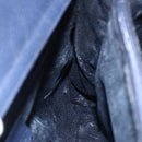 GUCCI Bamboo Hand Bag Suede Navy Gold 002 2865 0260 Auth ep11731-17