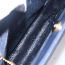 GUCCI Bamboo Hand Bag Suede Navy Gold 002 2865 0260 Auth ep11731-22