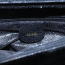 GUCCI Bamboo Hand Bag Suede Black Gold 002 2865 0260 Auth ep11733-17