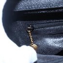 GUCCI Bamboo Hand Bag Suede Black Gold 002 2865 0260 Auth ep11733-18