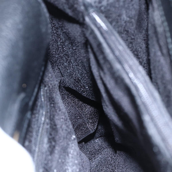 GUCCI Bamboo Hand Bag Suede Black Gold 002 2865 0260 Auth ep11733