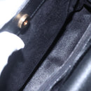 GUCCI Bamboo Hand Bag Suede Black Gold 002 2865 0260 Auth ep11733-11