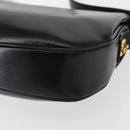 GUCCI Shoulder Bag Leather Black Gold Auth ep11734-16