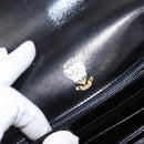 GUCCI Shoulder Bag Leather Black Gold Auth ep11734-18