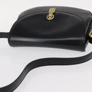 GUCCI Shoulder Bag Leather Black Gold Auth ep11734-6