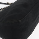 FENDI Mamma Baguette Shoulder Bag Nylon Black Silver Auth ep11735-14