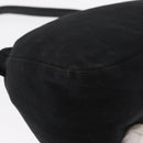 FENDI Mamma Baguette Shoulder Bag Nylon Black Silver Auth ep11735-16