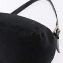 FENDI Mamma Baguette Shoulder Bag Nylon Black Silver Auth ep11735-17