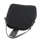 FENDI Mamma Baguette Shoulder Bag Nylon Black Silver Auth ep11735-20