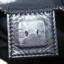 FENDI Mamma Baguette Shoulder Bag Nylon Black Silver Auth ep11735-10