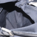 FENDI Mamma Baguette Shoulder Bag Nylon Black Silver Auth ep11735-11