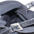 FENDI Mamma Baguette Shoulder Bag Nylon Black Silver Auth ep11735-21