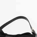 FENDI Mamma Baguette Shoulder Bag Nylon Black Silver Auth ep11735-8