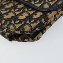 Christian Dior Trotter Canvas Shoulder Bag Navy Auth ep11736-9