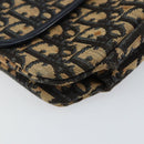 Christian Dior Trotter Canvas Shoulder Bag Navy Auth ep11736-14