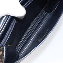 Christian Dior Trotter Canvas Shoulder Bag Navy Auth ep11736-11