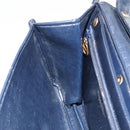 Christian Dior Trotter Canvas Shoulder Bag Navy Auth ep11736-20