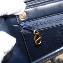 Christian Dior Trotter Canvas Shoulder Bag Navy Auth ep11736-21