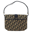 Christian Dior Trotter Canvas Shoulder Bag Navy Auth ep11736-2