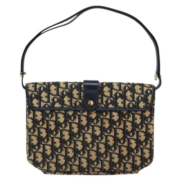 Christian Dior Trotter Canvas Shoulder Bag Navy Auth ep11736 - 0