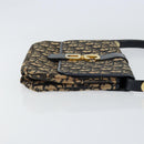 Christian Dior Trotter Canvas Shoulder Bag Navy Auth ep11736-3